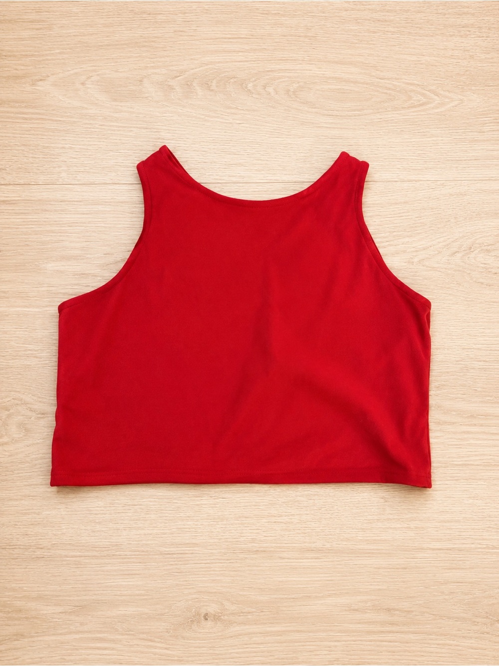 Athleta Red Longline Sports Bra Crop Top Size M